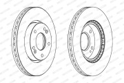 DDF1619C Brzdový kotouč PREMIER FERODO