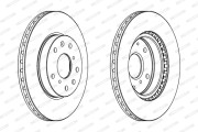 DDF1620C FERODO brzdový kotúč DDF1620C FERODO