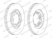 DDF1626C Brzdový kotouč PREMIER FERODO