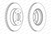 DDF1632C Brzdový kotouč PREMIER FERODO