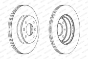 DDF1636C Brzdový kotouč PREMIER FERODO