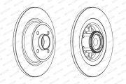 DDF1641 Brzdový kotouč PREMIER FERODO