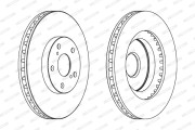 DDF1646C Brzdový kotouč PREMIER FERODO