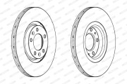 DDF1652C Brzdový kotouč COMPOSITE FERODO