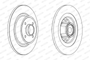 DDF1656 FERODO brzdový kotúč DDF1656 FERODO