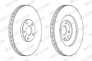 DDF1661X Brzdový kotouč PREMIER FERODO