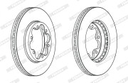 DDF1686X Brzdový kotouč PREMIER FERODO
