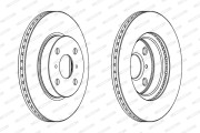 DDF1710C Brzdový kotouč SL FERODO