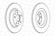 DDF1744 Brzdový kotouč PREMIER FERODO