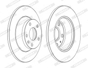 DDF1848C Brzdový kotouč PREMIER FERODO