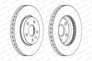 DDF1869C Brzdový kotouč PREMIER FERODO
