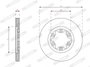 DDF1921X Brzdový kotouč PREMIER FERODO