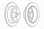 DDF1958C Brzdový kotouč PREMIER FERODO