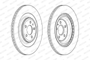 DDF1990C Brzdový kotouč PREMIER FERODO