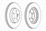 DDF2065C Brzdový kotouč PREMIER FERODO