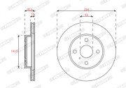 DDF2166 Brzdový kotouč PREMIER FERODO