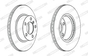 DDF2195X Brzdový kotouč PREMIER FERODO