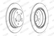 DDF224X Brzdový kotouč PREMIER FERODO