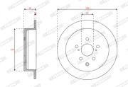 DDF2519C Brzdový kotouč PREMIER FERODO