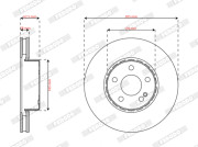 DDF2629VC FERODO brzdový kotúč DDF2629VC FERODO