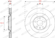 DDF2661C Brzdový kotouč PREMIER FERODO