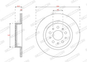 DDF2778C Brzdový kotouč PREMIER FERODO