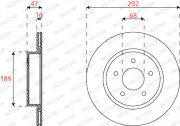 DDF2786C Brzdový kotouč PREMIER FERODO