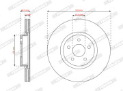 DDF2962 Brzdový kotouč PREMIER FERODO