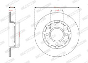 DDF2985C Brzdový kotouč PREMIER FERODO