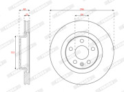 DDF3036C Brzdový kotouč PREMIER FERODO