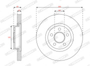 DDF3064C Brzdový kotouč PREMIER FERODO