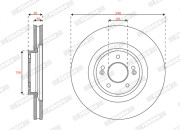 DDF3074C Brzdový kotouč PREMIER FERODO