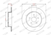 DDF3096C Brzdový kotouč PREMIER FERODO