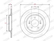 DDF3099C Brzdový kotouč PREMIER FERODO