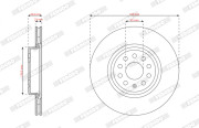 DDF3101C Brzdový kotouč PREMIER FERODO