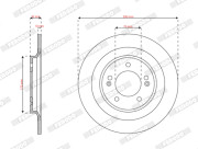 DDF3168C Brzdový kotouč FERODO