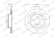 DDF3181C Brzdový kotouč PREMIER FERODO