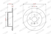 DDF3191C Brzdový kotouč FERODO