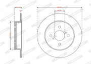 DDF3205 Brzdový kotouč FERODO