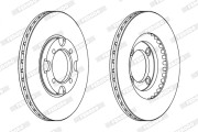 DDF342X Brzdový kotouč PREMIER FERODO