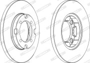 DDF376X Brzdový kotouč PREMIER FERODO