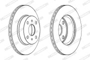 DDF407X Brzdový kotouč PREMIER FERODO