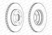 DDF600 Brzdový kotouč PREMIER FERODO
