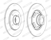 DDF752C FERODO brzdový kotúč DDF752C FERODO