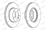 DDF834X Brzdový kotouč PREMIER FERODO