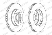 DDF846X Brzdový kotouč PREMIER FERODO