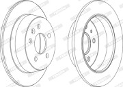 DDF861X Brzdový kotouč PREMIER FERODO