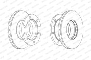 FCR105A FERODO brzdový kotúč FCR105A FERODO