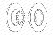 FCR116A Brzdový kotouč PREMIER FERODO