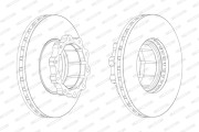 FCR120A Brzdový kotouč PREMIER FERODO